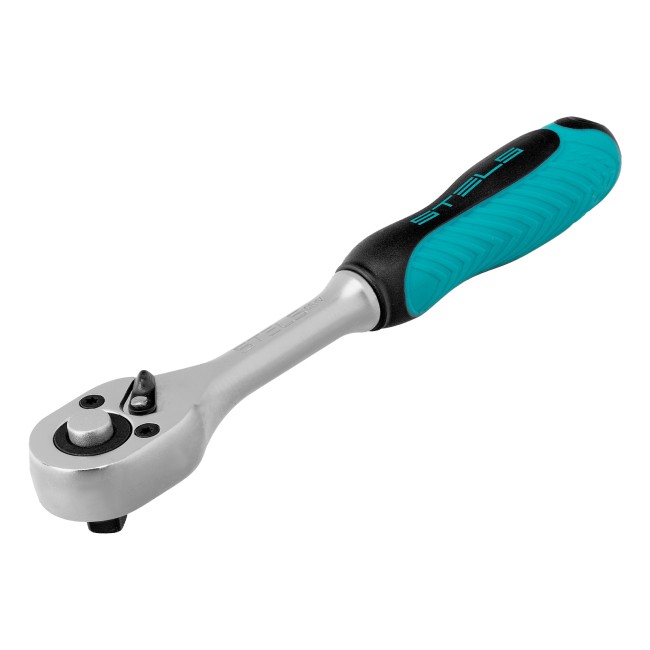 Набор торцевых головок с трещоткой, 1/4" 18 предметов Stels Набор торцевых головок с трещоткой, 1/4" 18 предметов Stels