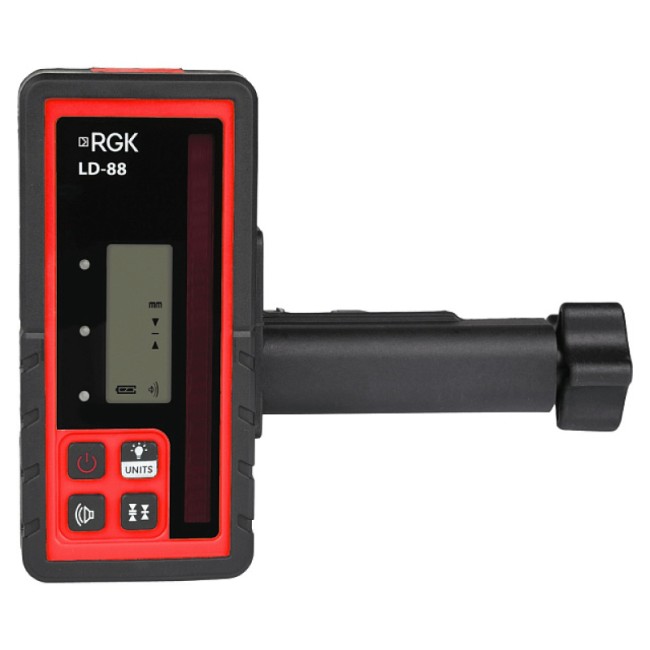 Комплект: ротационный нивелир RGK SP-502 + миллиметровый приёмник излучения RGK LD-88 Комплект: ротационный нивелир RGK SP-502 + миллиметровый приёмник излучения RGK LD-88