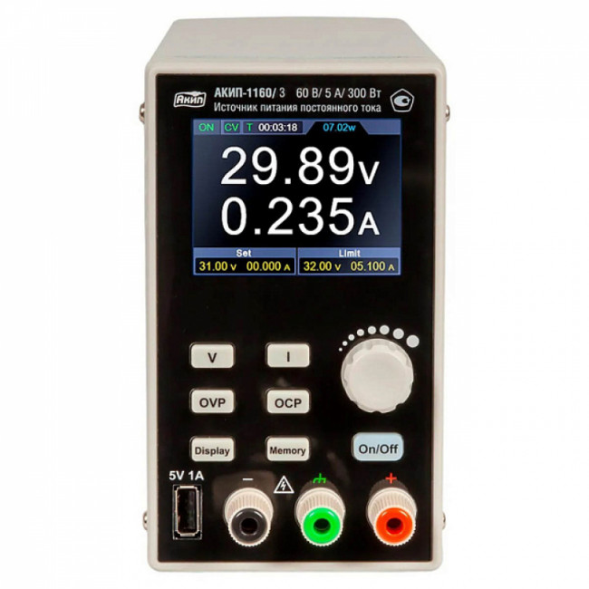 Источник питания постоянного тока АКИП-1160/3 Источник питания постоянного тока АКИП-1160/3