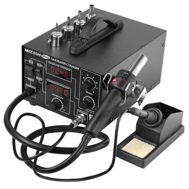 Комбинированная паяльная станция МЕГЕОН 00522 Комбинированная паяльная станция МЕГЕОН 00522