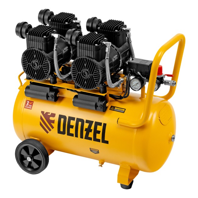 Компрессор безмасляный малошумный DLP -3000/50 Denzel