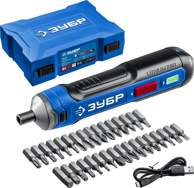 Аккумуляторная отвертка PSD-4S ЗУБР