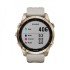 Часы Garmin Fenix 7S Sapphire Solar титановый кремово-золотой с светло-песочным силиконовым ремешком Часы Garmin Fenix 7S Sapphire Solar титановый кремово-золотой с светло-песочным силиконовым ремешком