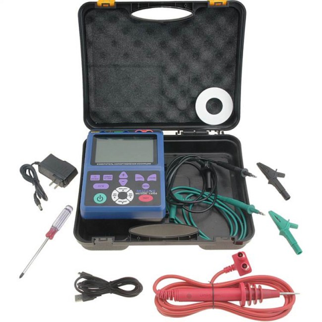 Измеритель сопротивления изоляции (мегаомметр) МЕГЕОН 13950 с поверкой Измеритель сопротивления изоляции (мегаомметр) МЕГЕОН 13950 с поверкой