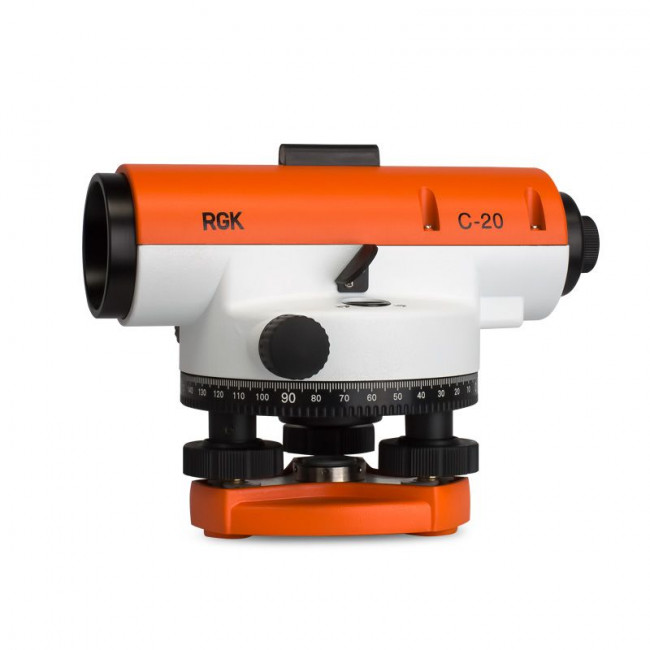 Комплект оптический нивелир RGK C-20 + штатив S6-N + рейка AMO S3 Комплект оптический нивелир RGK C-20 + штатив S6-N + рейка AMO S3