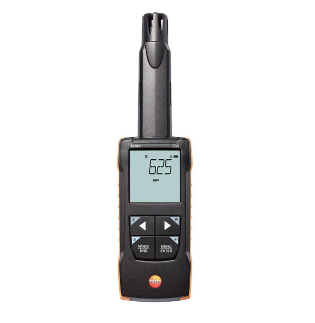 Цифровой прибор Testo 535 для измерения CO2 с подключением к приложению Цифровой прибор Testo 535 для измерения CO2 с подключением к приложению