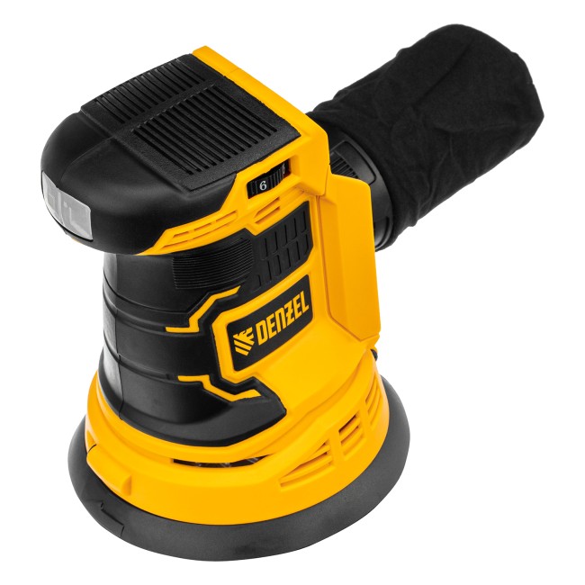 Машина шлифовальная эксцентриковая аккумуляторная COS-125-0 Denzel Машина шлифовальная эксцентриковая аккумуляторная COS-125-0 Denzel