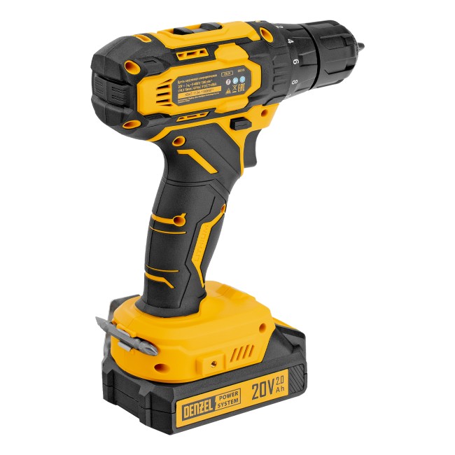 Дрель-шуруповерт аккумуляторная CDQ-20 Denzel Дрель-шуруповерт аккумуляторная CDQ-20 Denzel
