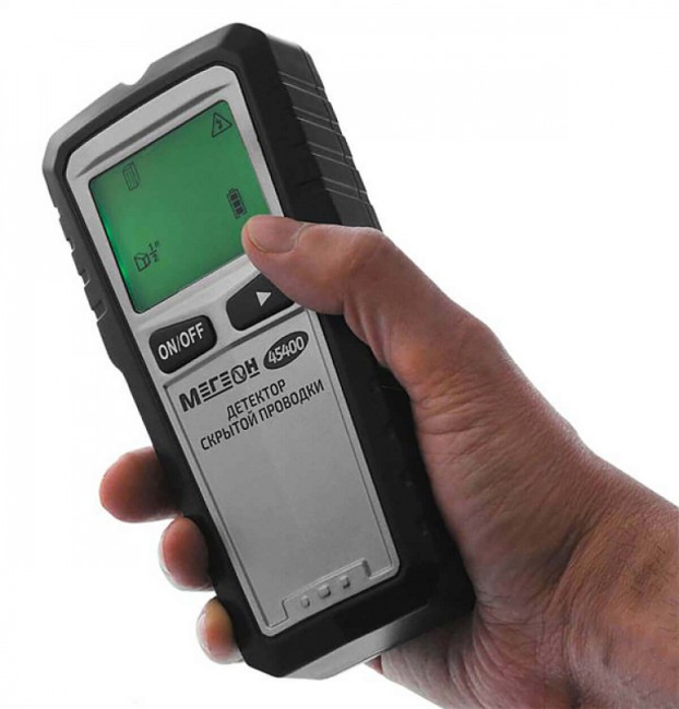 Детектор скрытой проводки МЕГЕОН 45400 Детектор скрытой проводки МЕГЕОН 45400
