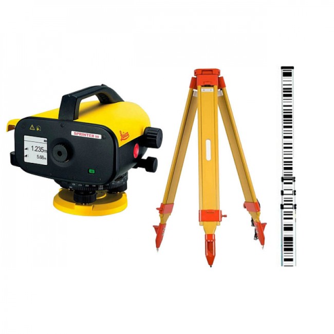 Цифровой нивелир Leica Sprinter 50 + штатив RGK SJW30 + рейка GSS111 Цифровой нивелир Leica Sprinter 50 + штатив RGK SJW30 + рейка GSS111