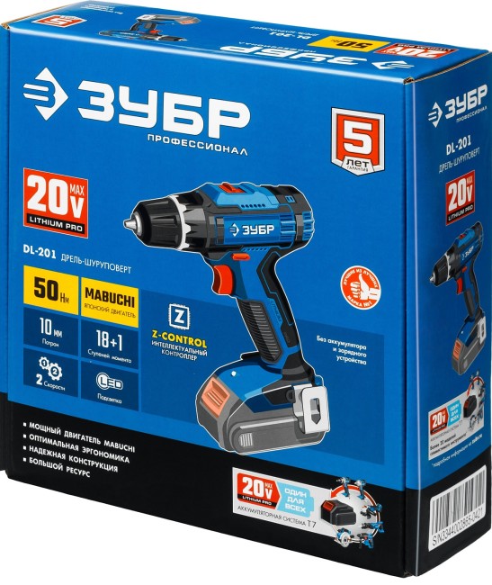 Дрель-шуруповерт DL-201 ЗУБР без АКБ Дрель-шуруповерт DL-201 ЗУБР без АКБ