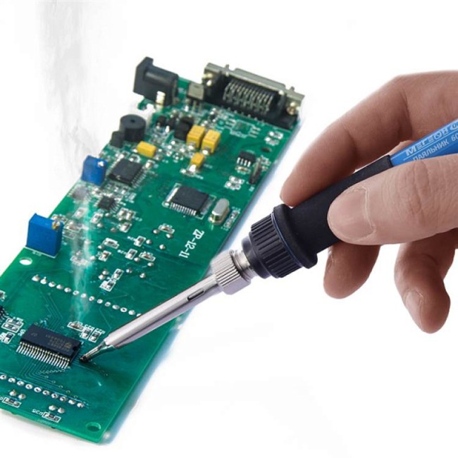 Паяльник с механическим регулятором температуры МЕГЕОН 00160 Паяльник с механическим регулятором температуры МЕГЕОН 00160