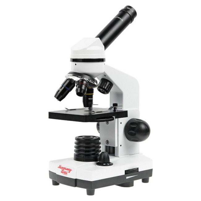 Микроскоп школьный Микромед Эврика 40x-1600x (вар. 2) с видеоокуляром