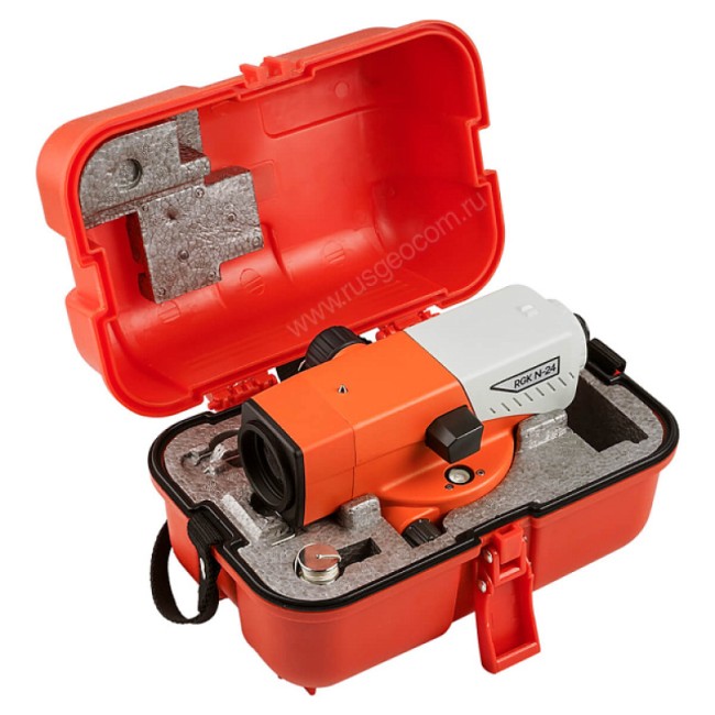 Комплект оптический нивелир RGK N-24 + штатив S6-N + рейка AMO S3 Комплект оптический нивелир RGK N-24 + штатив S6-N + рейка AMO S3