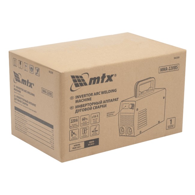 Инверторный аппарат дуговой сварки MMA-220BS MTX Инверторный аппарат дуговой сварки MMA-220BS MTX