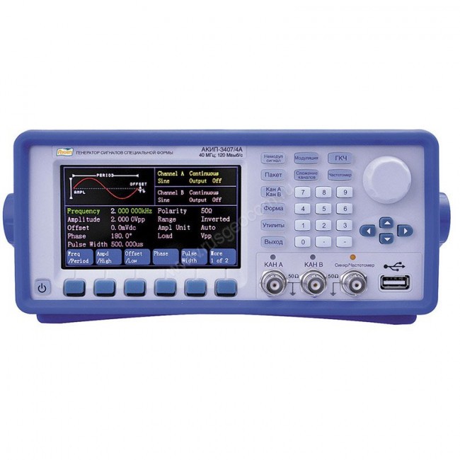 Генератор сигналов специальной формы АКИП-3407/5A Генератор сигналов специальной формы АКИП-3407/5A