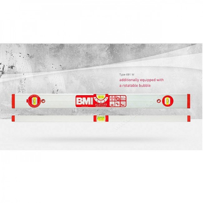 Строительный уровень BMI Alustar 691W 100 см Строительный уровень BMI Alustar 691W 100 см
