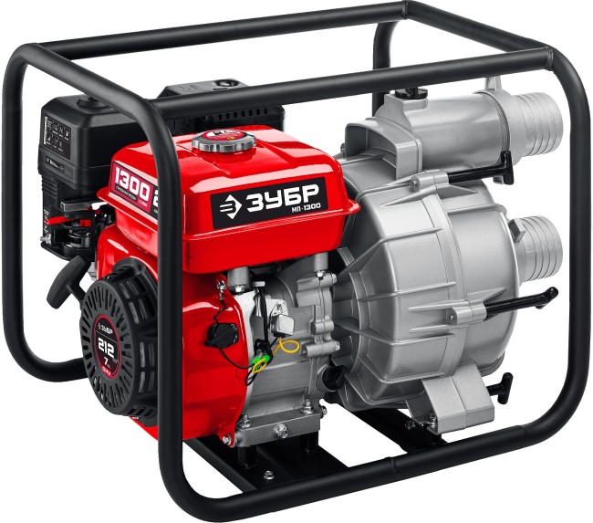 Мотопомпа бензиновая для грязной воды МПГ-1300 ЗУБР Мотопомпа бензиновая для грязной воды МПГ-1300 ЗУБР